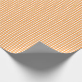 Vichy Orange ラッピングペーパー (角)