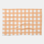 Vichy Orange clair キッチンタオル (横)