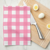 Vichy Rose clair キッチンタオル (四つ折り)