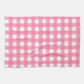 Vichy Rose clair キッチンタオル (横)