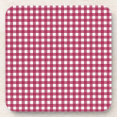 Vichy Rouge Cerise コースター (正面)