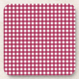 Vichy Rouge Cerise コースター