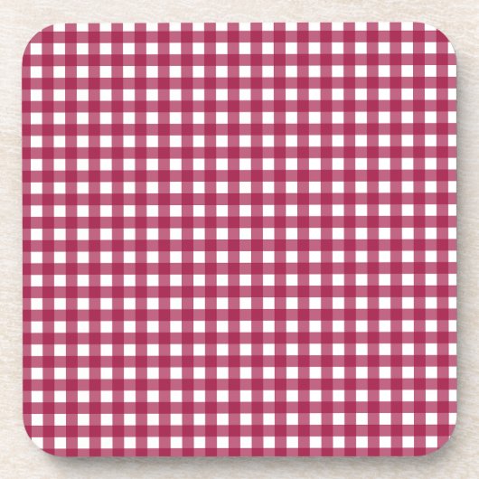 Vichy Rouge Cerise コースター (正面)