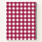 Vichy Rouge Cerise ノートブック (裏面)