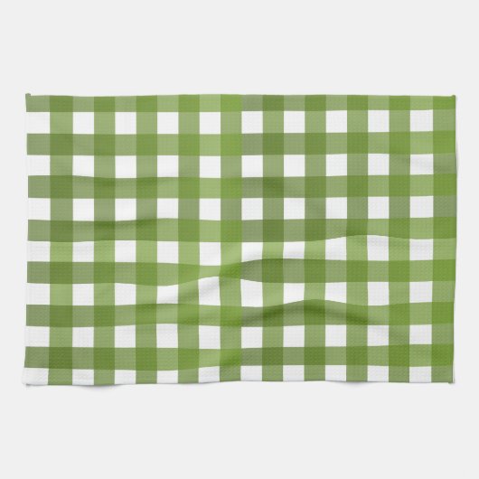 Vichy Vert キッチンタオル (横)