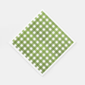 Vichy Vert スタンダードランチョンナプキン (角)