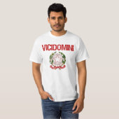 Vicidominiのイタリア人の姓 Tシャツ (正面フル)