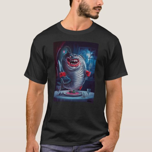 Vicious Anthropomorphic Fish With Cutlery Horror Tシャツ (正面)