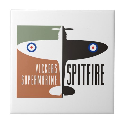 vickersのsupermarineの短気者 タイル (正面)