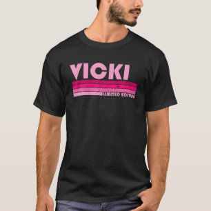 VICKIネームパーソナライズされたレトロヴィンテージ80S 90S Birt Tシャツ