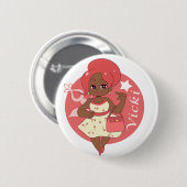 Vicki 缶バッジ (正面&裏面)