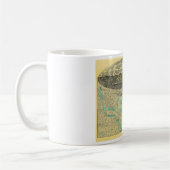 Vicksburgミシシッピー1863年の内戦時代の地図 コーヒーマグカップ (左)