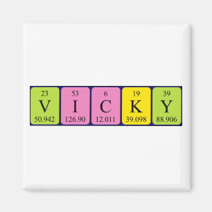 Vicky定期表名の磁石 マグネット