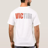 Victimology -刑事心の(背部) Tシャツ (裏面)
