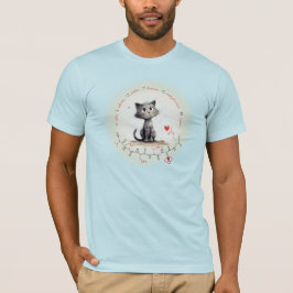 VICTOR ペプチド - 猫 2、カスタムテキスト  Tシャツ