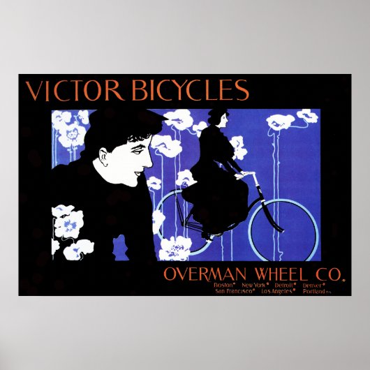 Victor Bicycles Overman Wheel Promo Poster ポスター (正面)