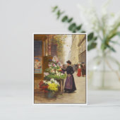 Victor Gilbertによるパリのフラワーセラー ポストカード (スタンド正面)