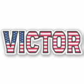 Victor Name Vorname USA Sticker Stickerset シール (正面)