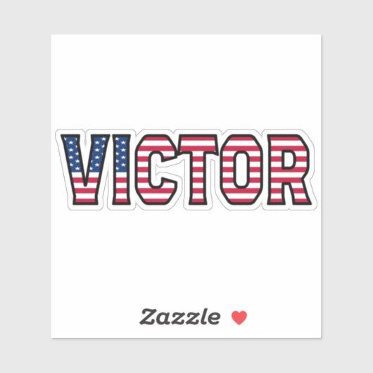 Victor Name Vorname USA Sticker Stickerset シール (シート)