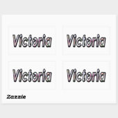 victoria 長方形シール (シート)