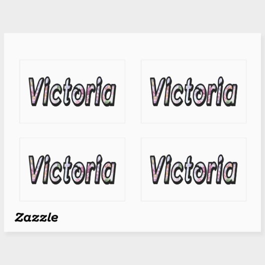 victoria 長方形シール (シート)