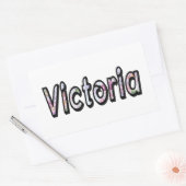 victoria 長方形シール (封筒)