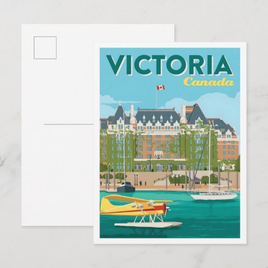 Victoria Canada Art Vintage Travel  ポストカード (正面/裏面)