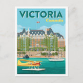 Victoria Canada Art Vintage Travel  ポストカード (正面)