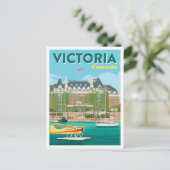 Victoria Canada Art Vintage Travel  ポストカード (スタンド正面)