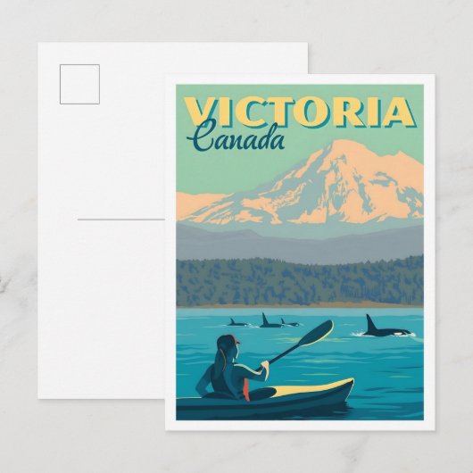 Victoria Canada Vintage Travel  ポストカード (正面/裏面)