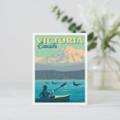 Victoria Canada Vintage Travel  ポストカード (スタンド正面)