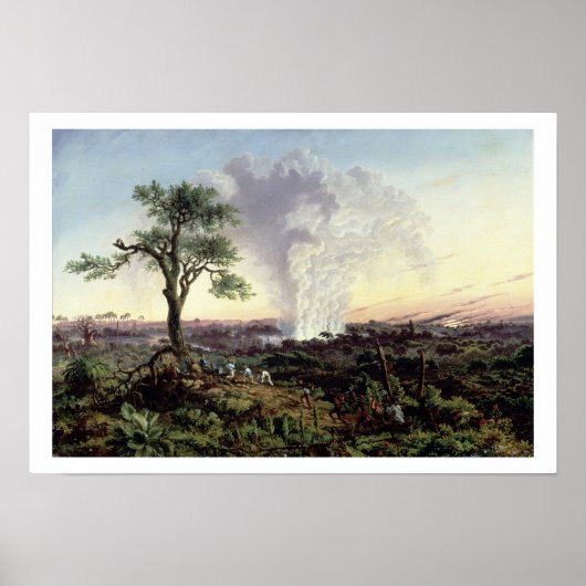 Victoria Falls at Sunrise, with 'The Smoke', or 'S ポスター (正面)