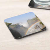 Victoria Falls Rainbow Waterfall Photo コースター (左側)