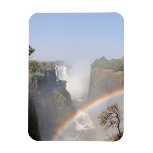 Victoria Falls Rainbow Waterfall Photo マグネット (縦)