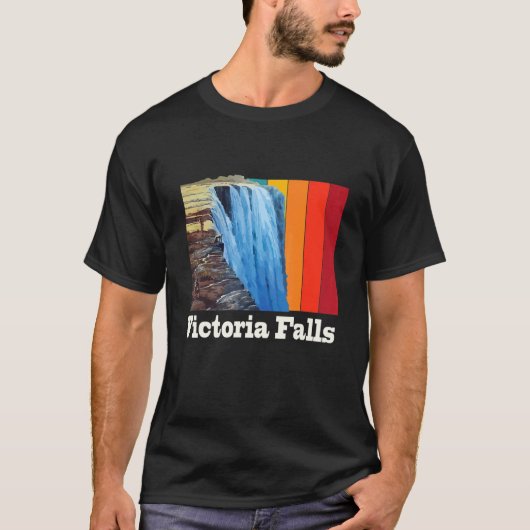 Victoria Falls Waterfall Souvenir Africa Zimbabwe  Tシャツ (正面)