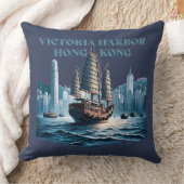 Victoria Harbor Hong Kong China クッション (ブランケット)
