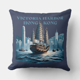 Victoria Harbor Hong Kong China クッション