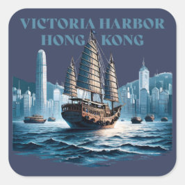 Victoria Harbor Hong Kong China スクエアシール