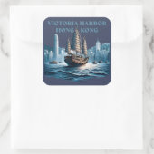Victoria Harbor Hong Kong China スクエアシール (バッグ)