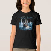 Victoria Harbor Hong Kong China トライブレンドTシャツ (正面)