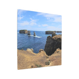 Victoria’s Bay of Islands Coastal Panorama メタルプリント