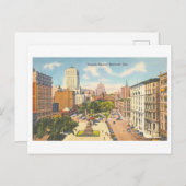 Victoria Square in Montreal, Quebec, Vintage  ポストカード (正面/裏面)