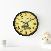 Victoria Station to London England to 1879 to ラージ壁時計 (ホーム)