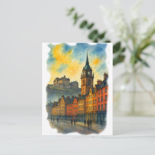 Victoria Street Edinburgh Castle, Old Town  ポストカード (スタンド正面)