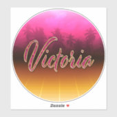Victoria Vorname Name pink Aufkleber Sticker シール (シート)