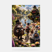 Victoria Woodland animals tea party secret garden アクリルサイン (正面)