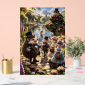 Victoria Woodland animals tea party secret garden アクリルサイン (ウェディング)