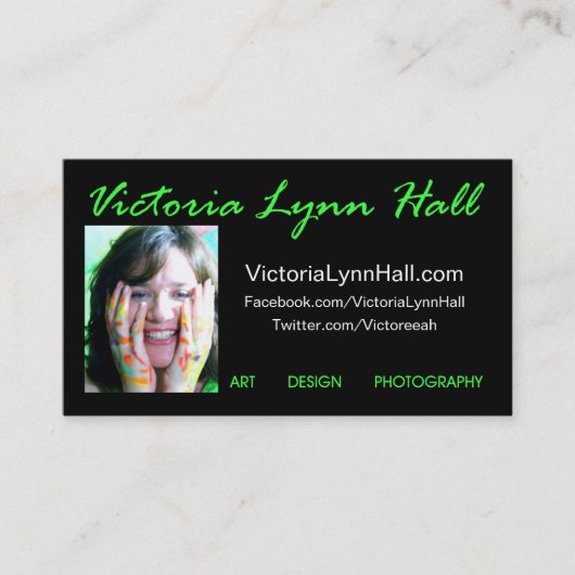 VictoriaLynnHall.com 名刺 (正面)