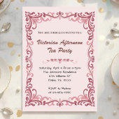  Victorian Afternoon Tea Party 招待状