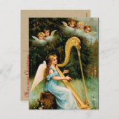 Victorian Angel Christmas Postcards シーズンポストカード (正面/裏面)
